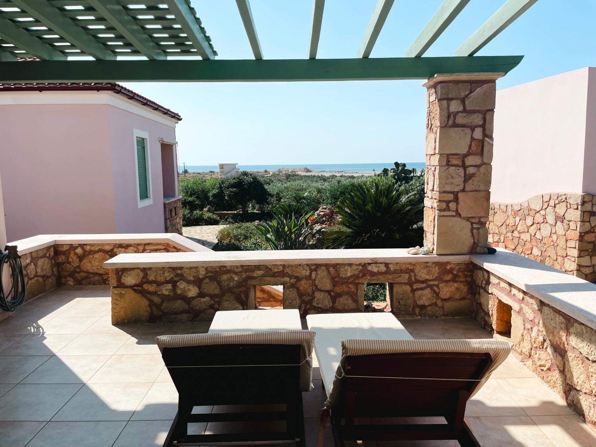 Alkionides Villas Xerokampos  Luaran gambar